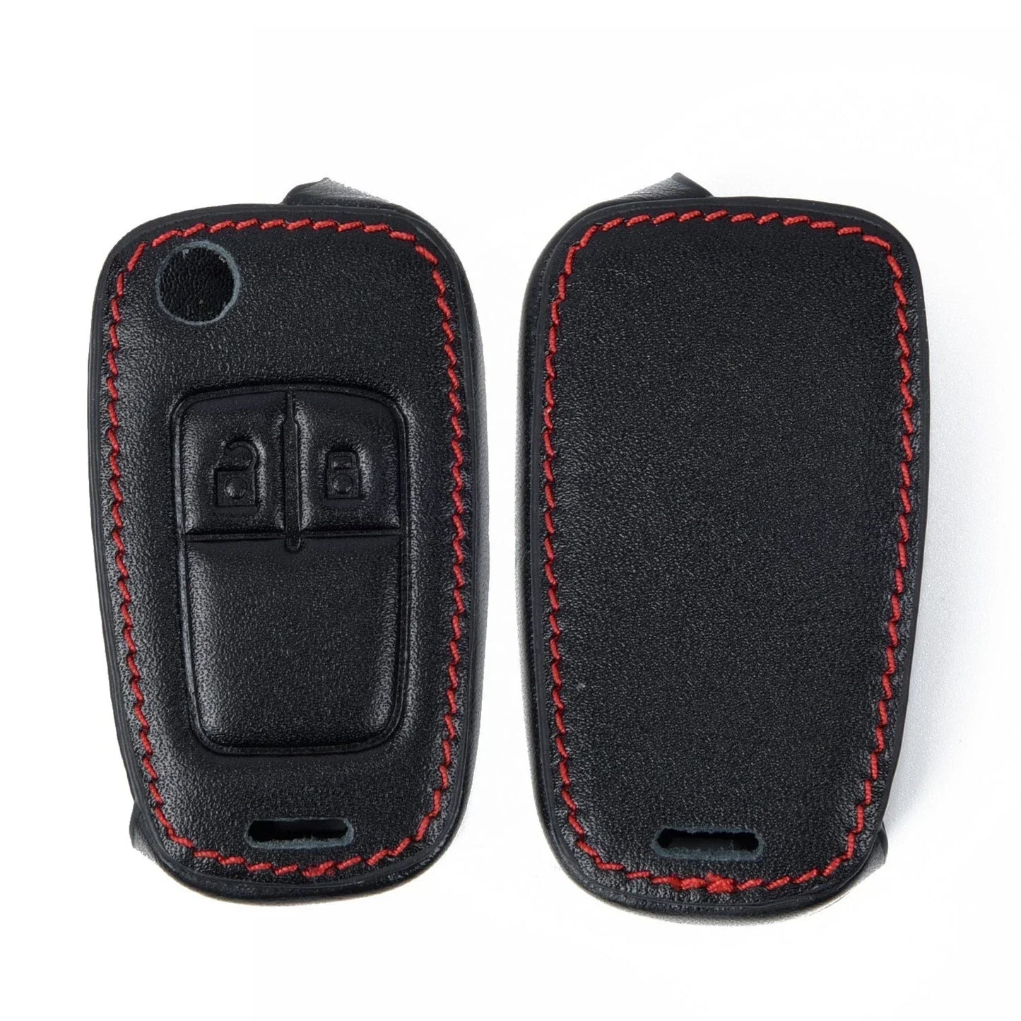 With Buckle Key Case 2-Button Remote Leather Alloy for Corsa D Zafira(2006–14)