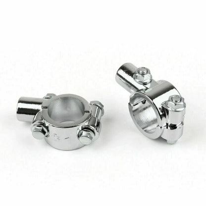 10mm Chrome Silver Handle Bar Mirror Mount Clamp for DIRT PIT PRO ATV Bike