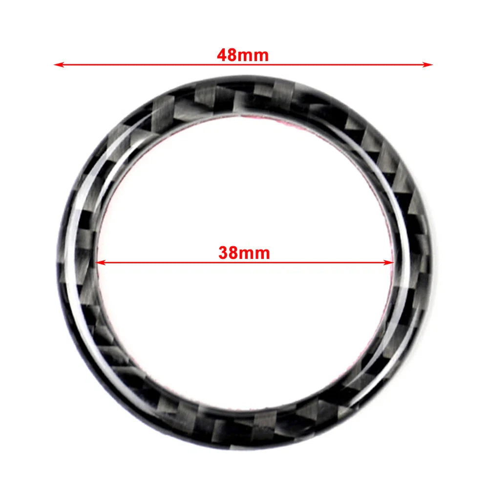 Carbon Fiber Engine Start Stop Button Ring Cover for Mercedes-Benz A B C (2013-2023)