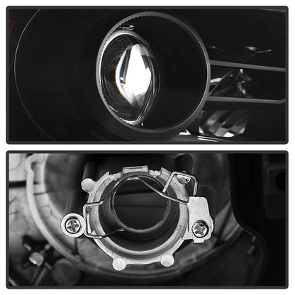 Black LED DRL Projector Headlights for Dodge Ram 1500 2500 3500 (2013-2018)
