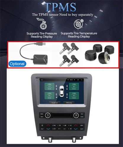 9" Android 13 Stereo Radio GPS Head Unit for Ford Mustang (2010-2014)
