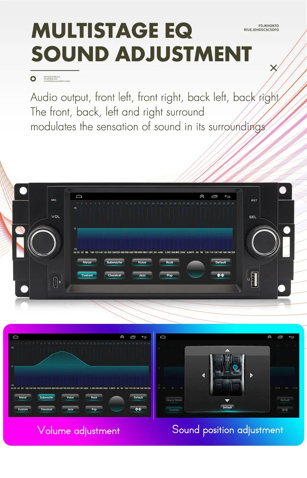6.2'' Car Stereo Radio Head Unit for Chrysler 300/300C, Aspen (2005-2010)