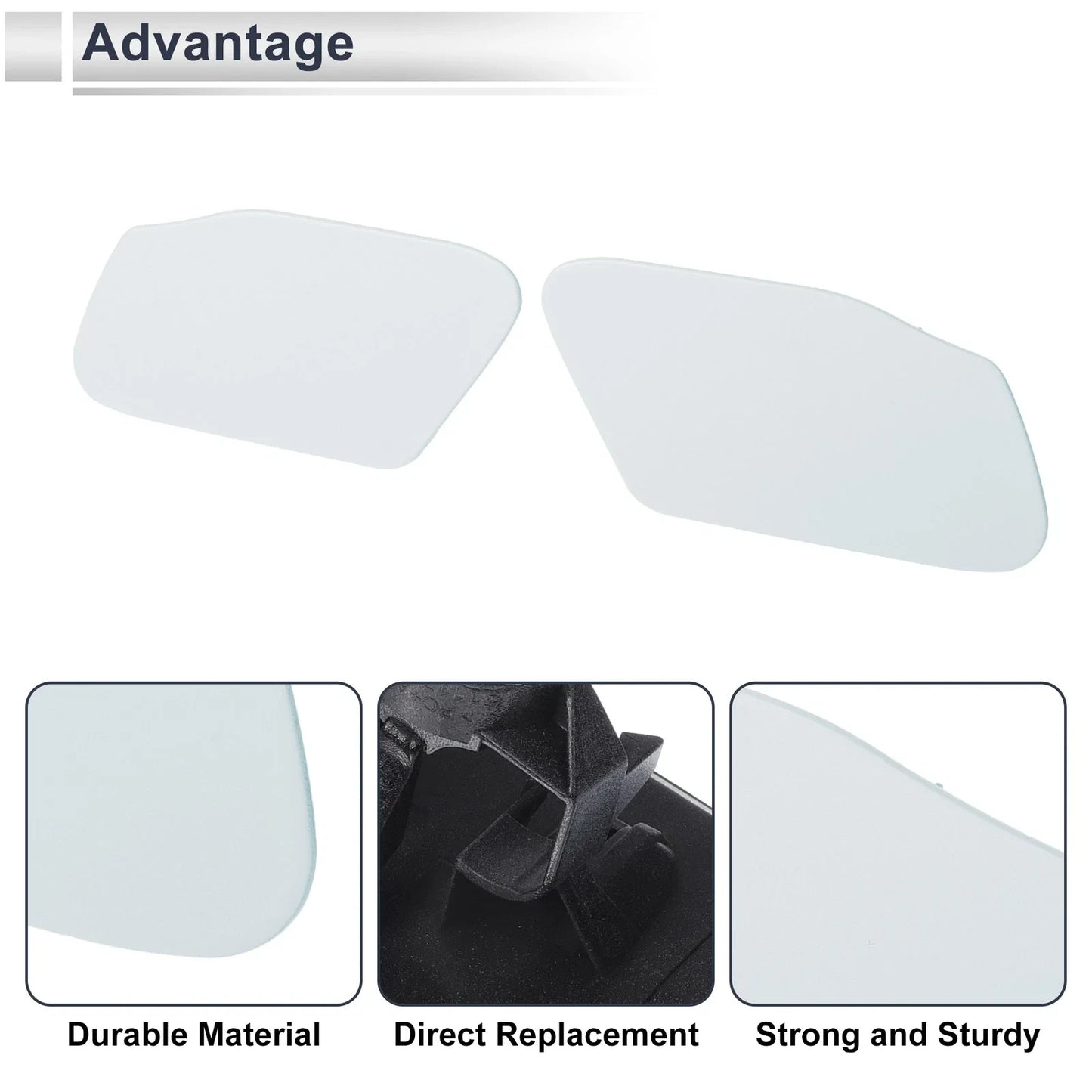 Washer Nozzle Cover Caps for BMW X3 Unpainted