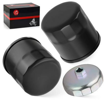 2 x Oil Filter for Yamaha Wolverine 700 850 1000 (2011–2017)