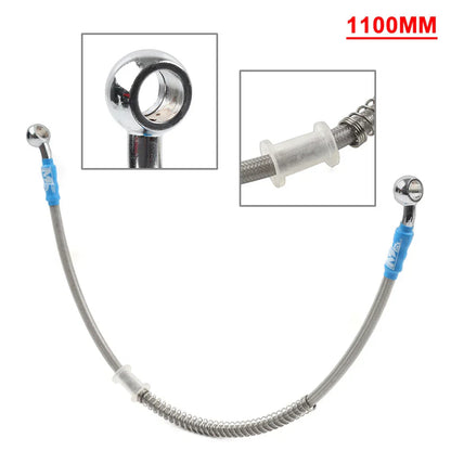 110cm Braided Steel Brake Clutch Oil Hose Line for Motorcycle