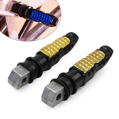 8MM Universal Gold Rear Footrest Pegs for Harley & Honda