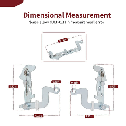 2 x Left & Right Brake Lever Bracket for Kawasaki Mule (1999–2010)