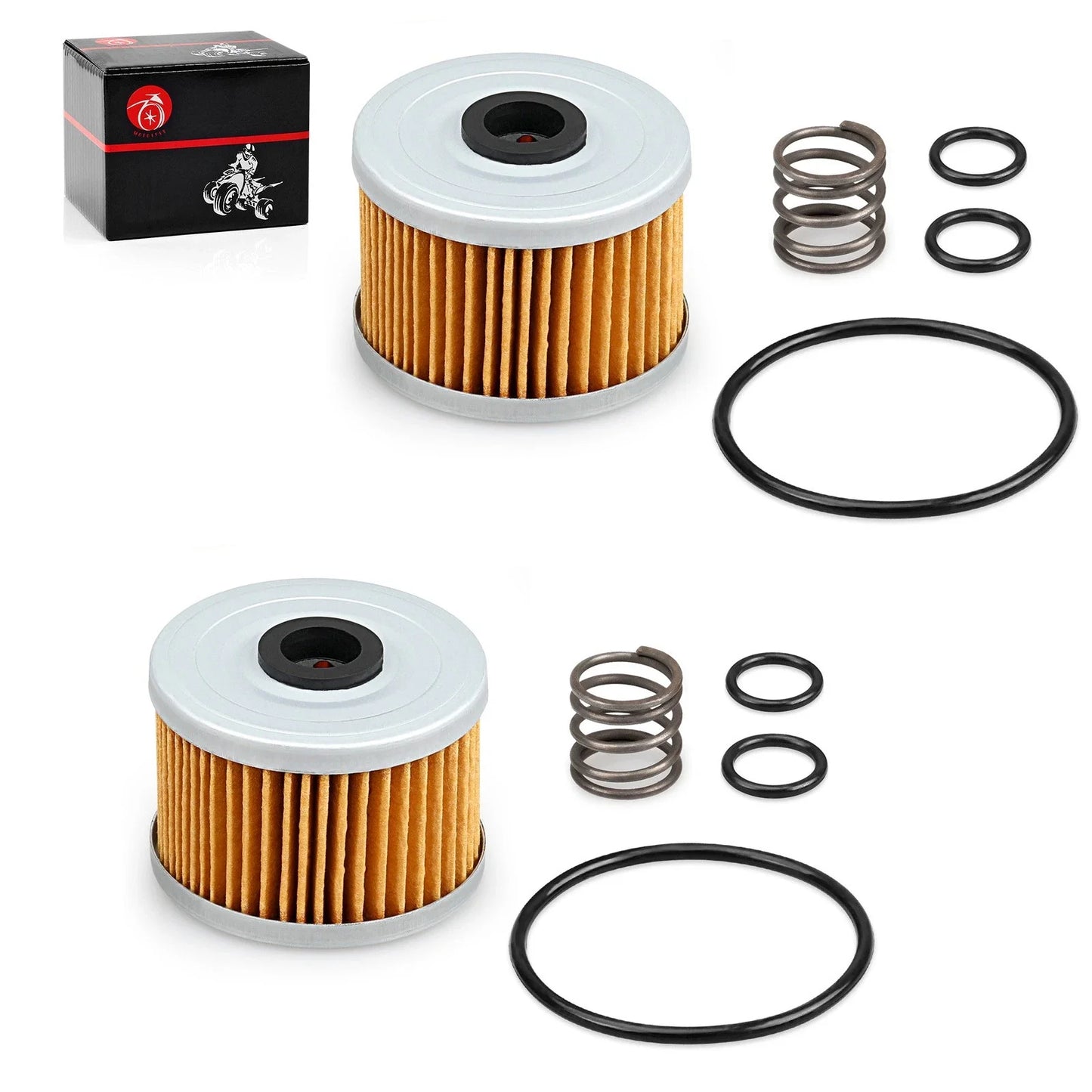 Oil Filter Spring O-Ring 2 x for Honda FourTrax 250/300/350/400 (1985–2004)