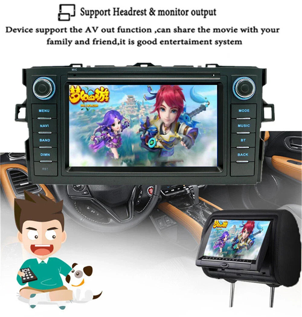 7'' Car Stereo GPS Navigation for Toyota Auris Corolla Hatchback (2013-2018)