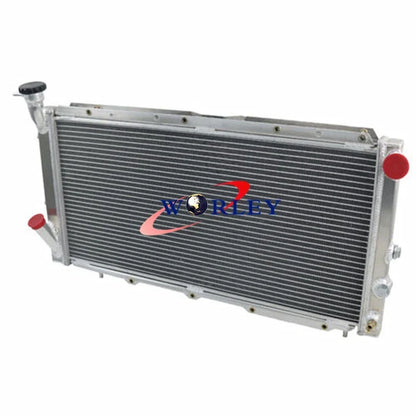 Aluminum Radiator + Fan for Subaru Leone L Series Wagon 1.6L 1.8L (85-94)