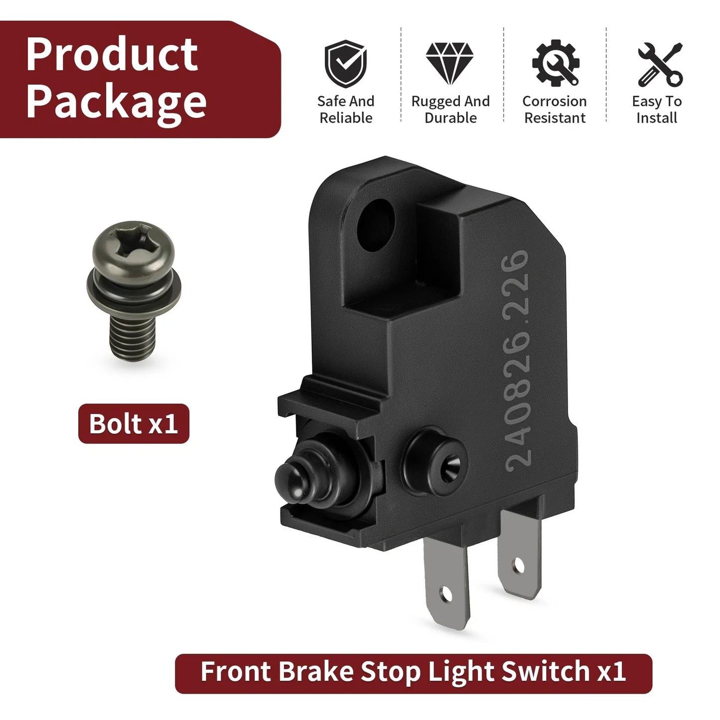 Front Brake Stop Light Switch for Honda CB1000R/CB1100/CBR300R (2010–2023)