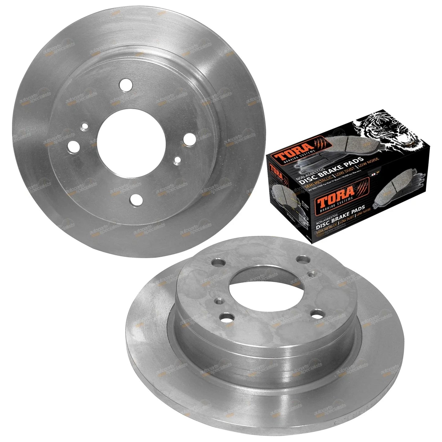 Rear Disc Rotors + Brake Pads Kit for Nissan Skyline R31 (1986 - 1990)