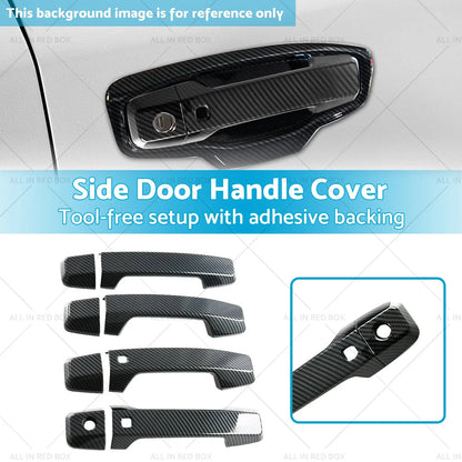 Carbon Fiber Side Door Handle Covers for Mitsubishi Triton L200 (2023-2025)