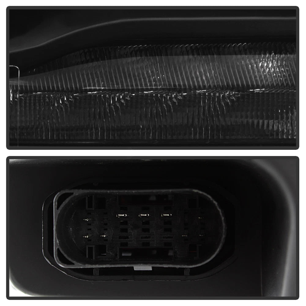 Black LED DRL Projector Headlights for Dodge Ram 1500 2500 3500 (2013-2018)