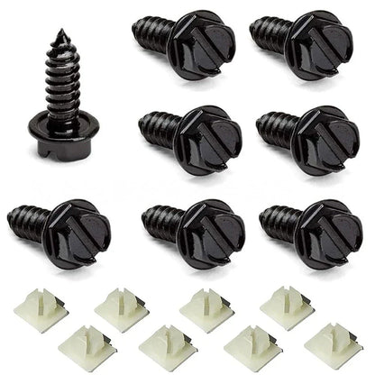 License Plate Screws & Tag Mounting Hardware Clips for Car Truck