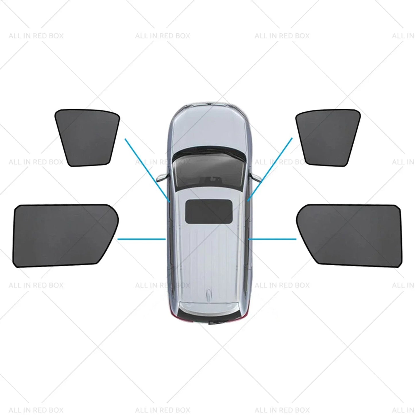 Magnetic Mesh Sun Blind Shades for Toyota Hilux SR5 (2015-2025)