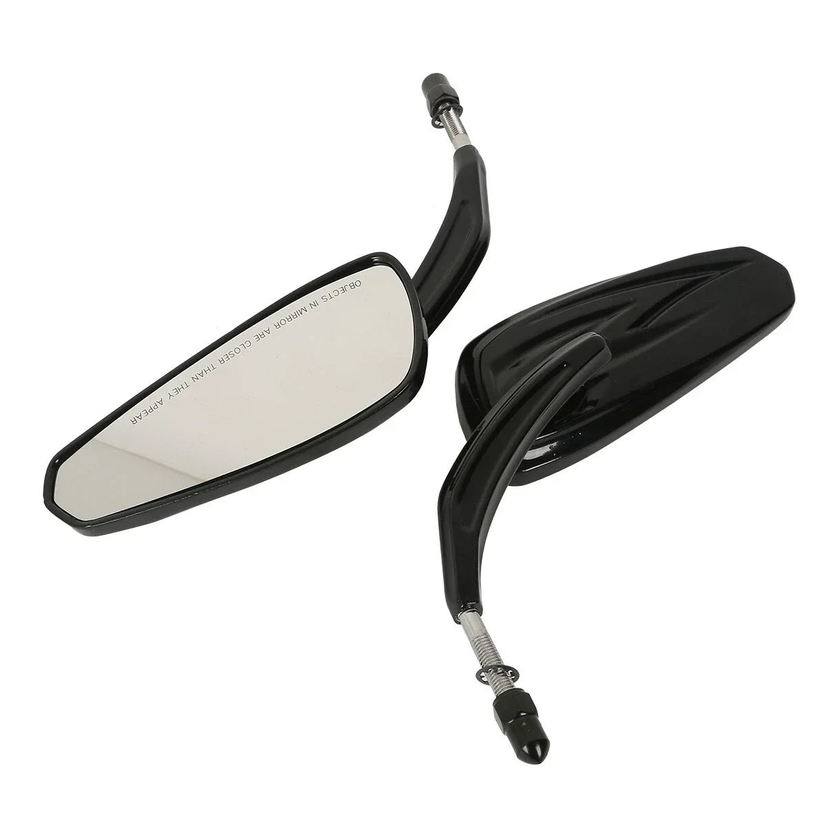 Rear View Mirrors for Harley Touring Electra Street Road Glide Chrome/Black