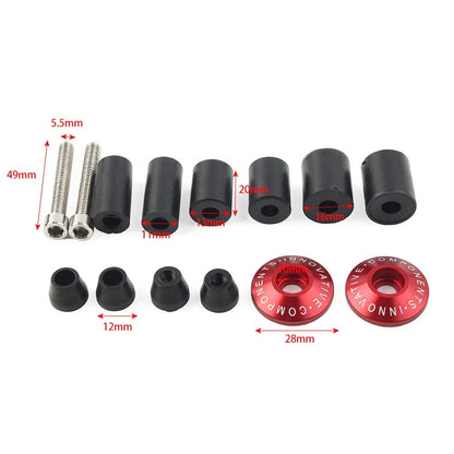 7/8" Handlebar End Weights Grips Cap Plugs for Dirt Bike Motor Red