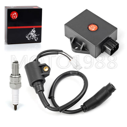 CDI BOX Ignition Coil Spark Plug for Polaris Sportsman HAWKEYE 300 (2008–2011)