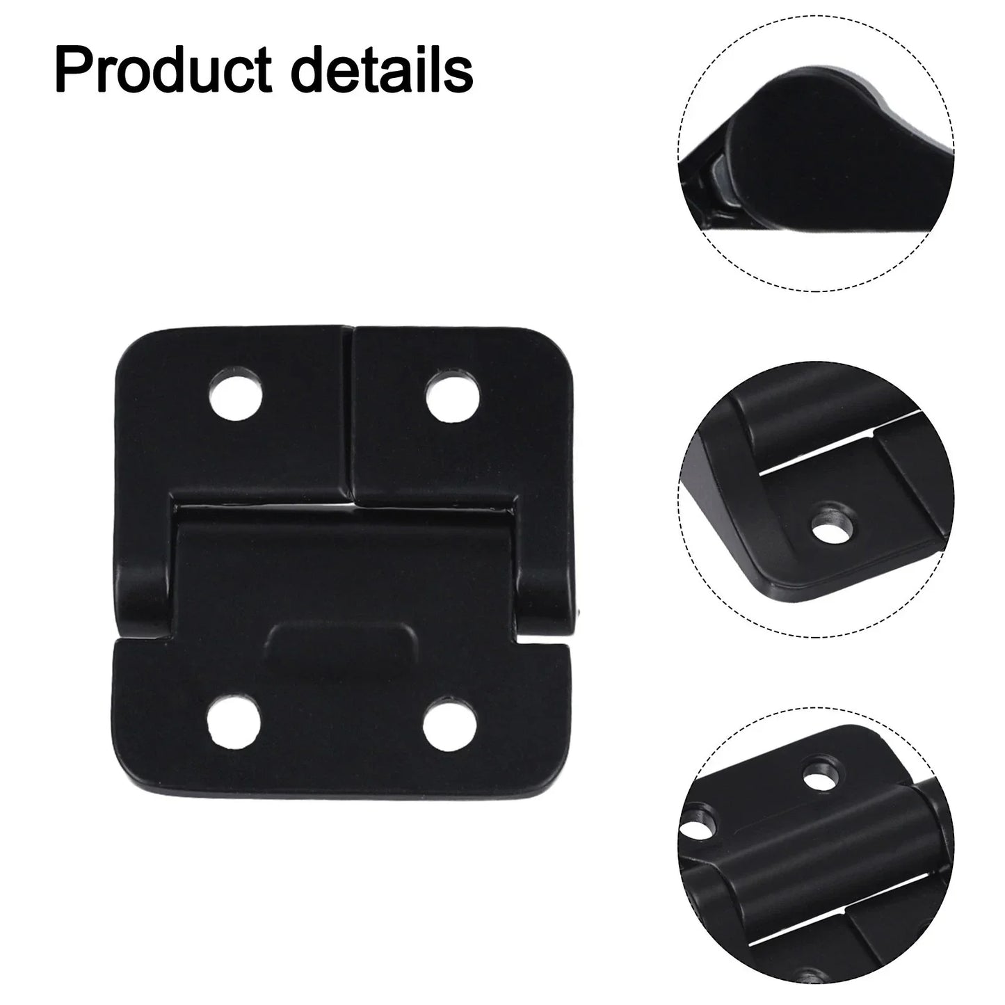 Constant Torque Hinge 1.0 N•m 1.57 X 1.50 Inch 4 Holes Black