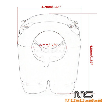 7/8'' Motorcycle M-Switch for Honda, Harley, Kawasaki