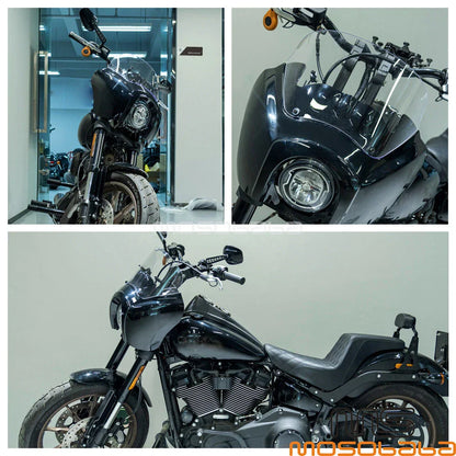 Front Fairing w/ LED Headlight Mounts for Harley Softail Low Rider S (2018-2023)