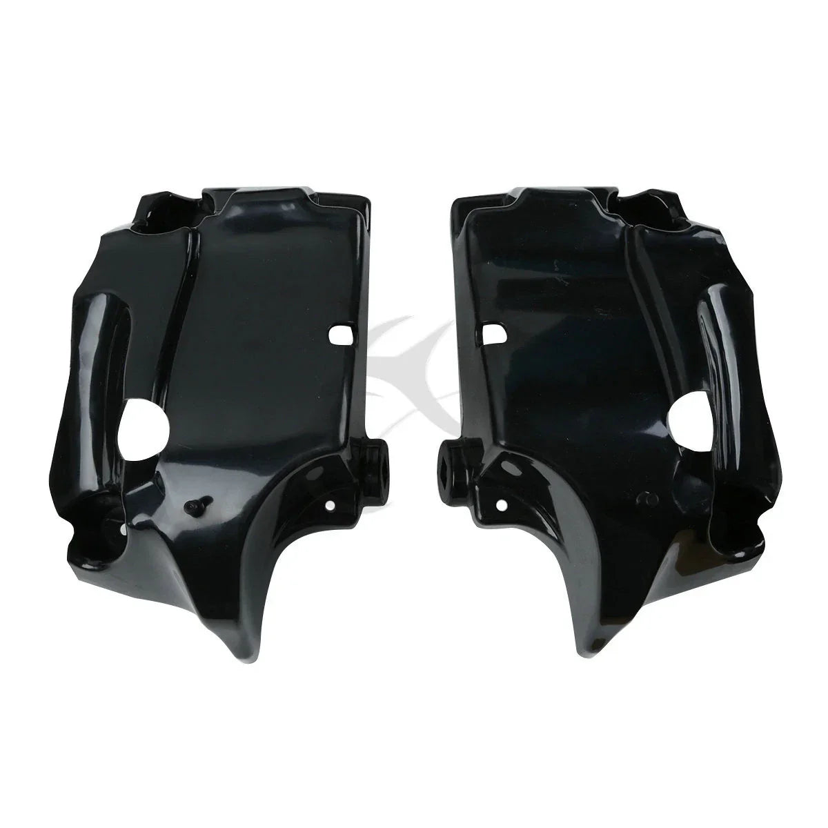 Lower Vented Leg Fairings Black for Harley Touring Street Glide (1983-2013)
