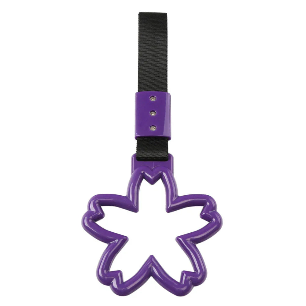 Cherry Blossom Shaped Ring Handle Strap for Train Bus Charm Tools
