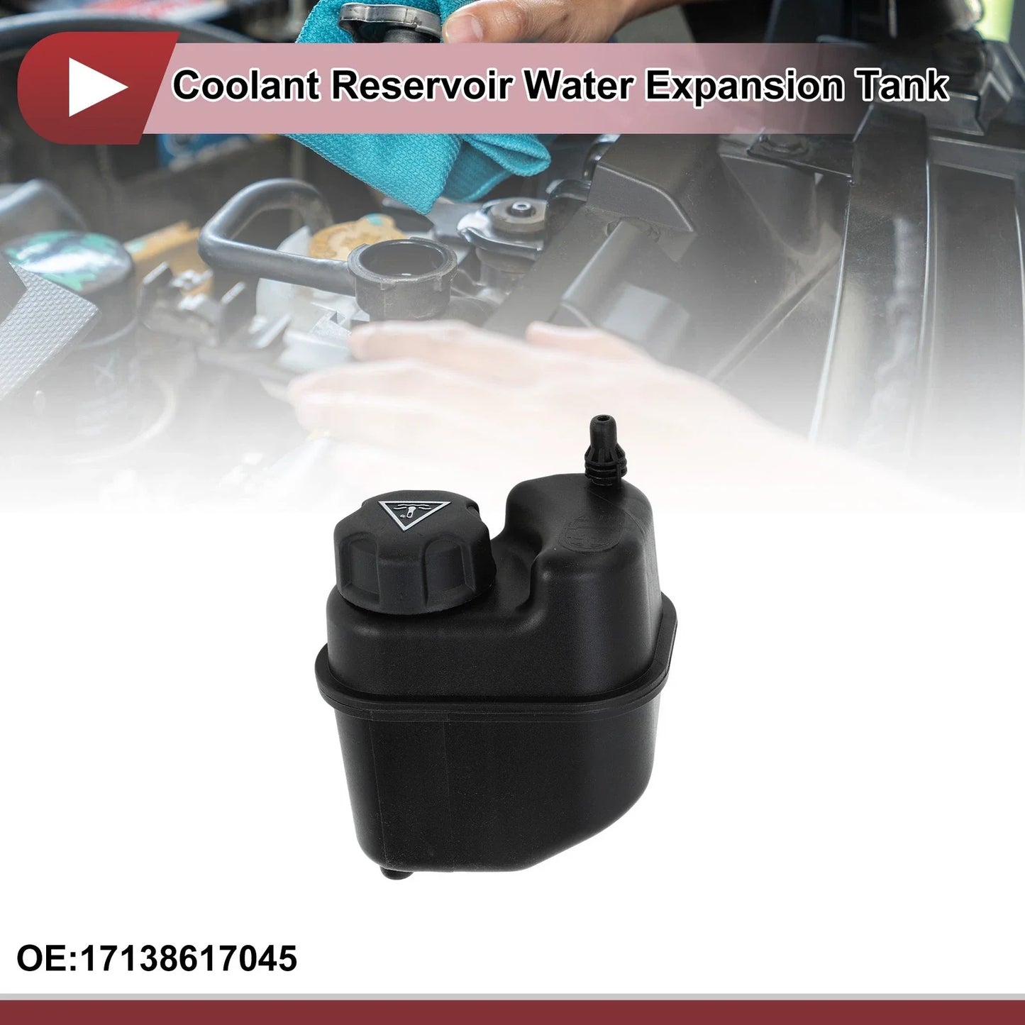 1 x Coolant Expansion Overflow Tank with Cap for BMW 340i
