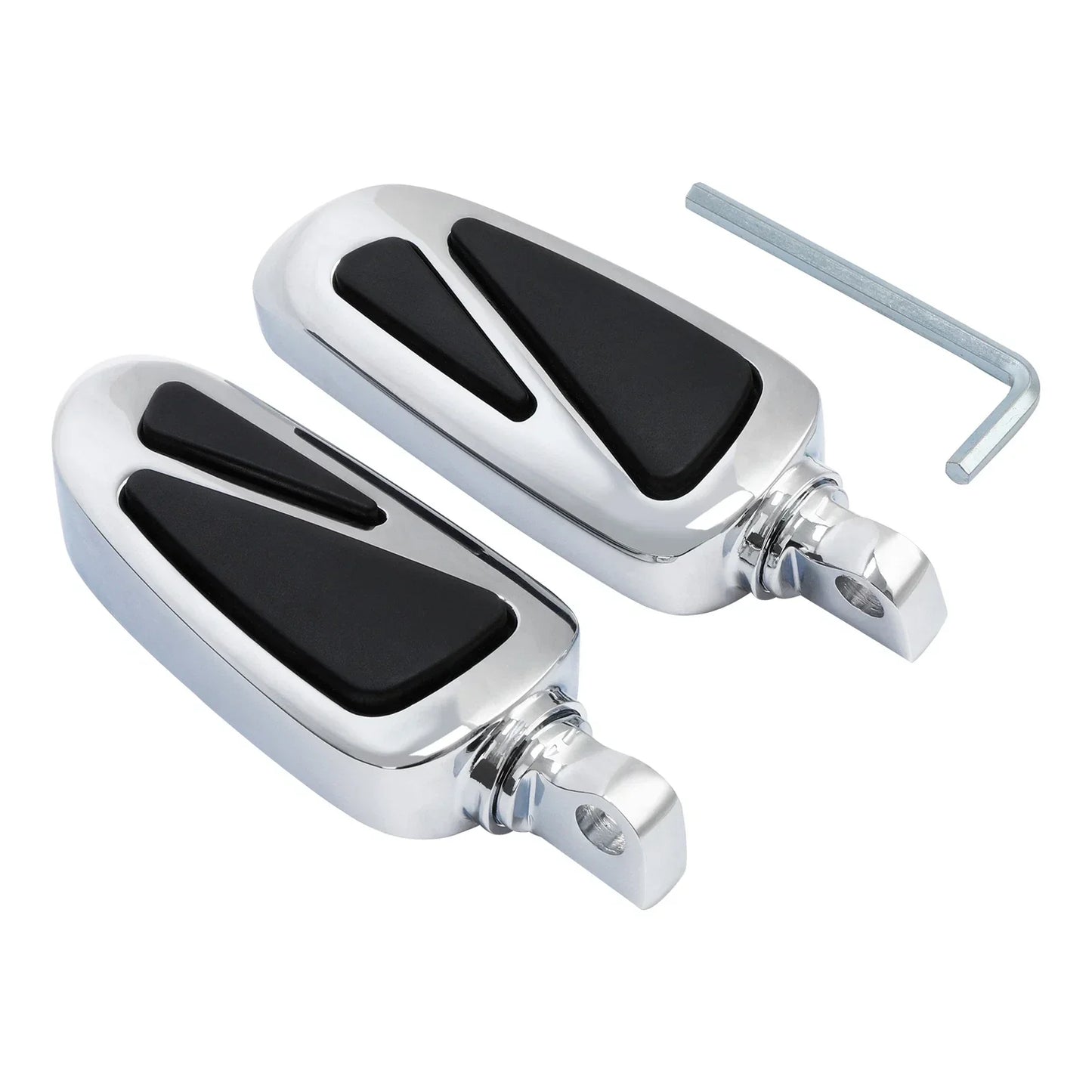 Chrome Male Mount Footrest Pegs for Harley Touring Sportster XL883 1200