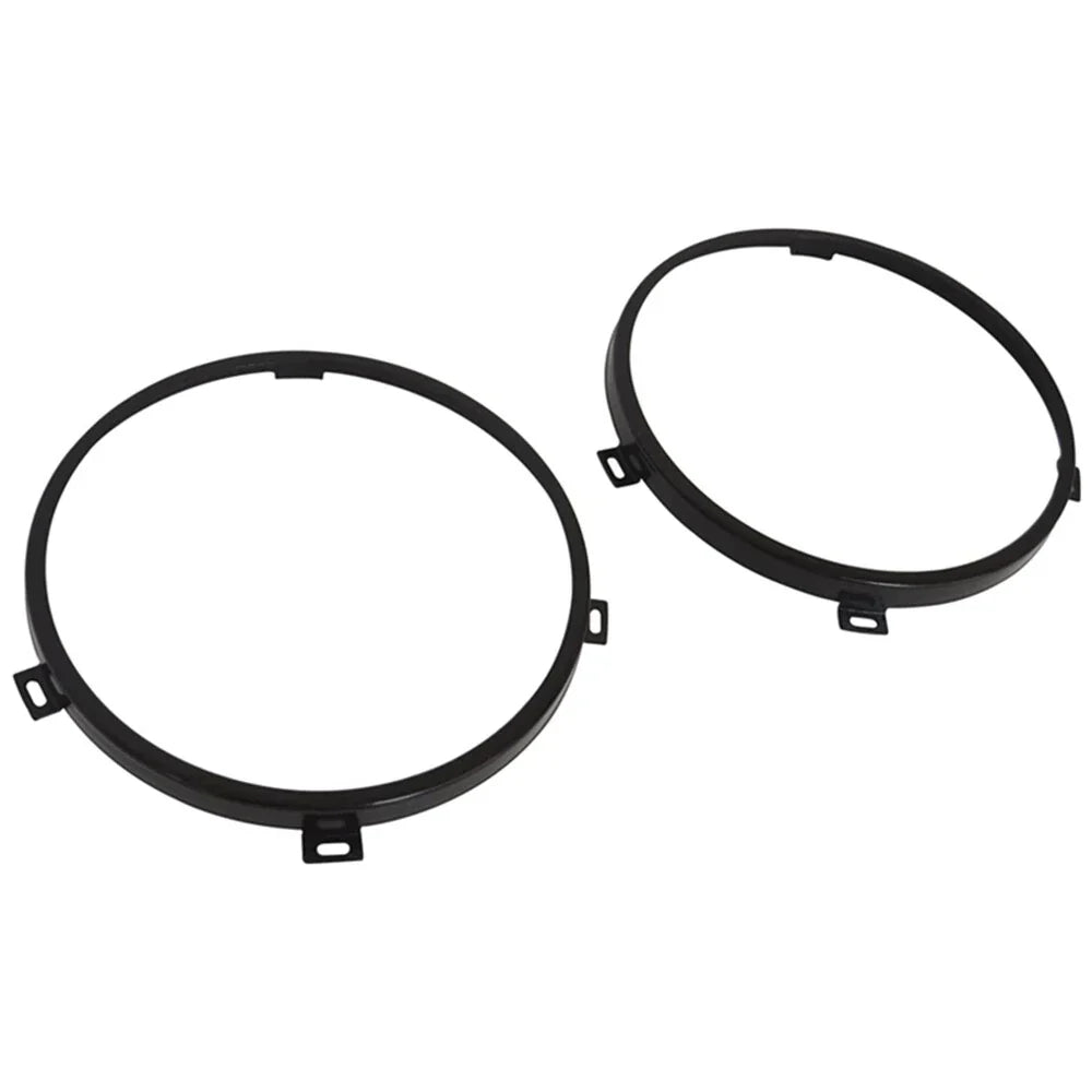 7" Headlight Mount Bracket Ring Black for Jeep Wrangler JK (2007-2018)