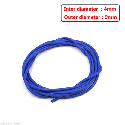 4mm Blue Silicone Rubber Vacuum Tube for Car SUV (5 Meter)