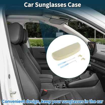 Sunglasses Case for Mercedes-Benz GLA Eyeglasses Holder Storage Box Beige