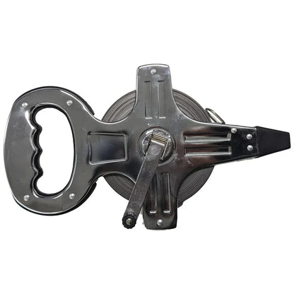 100m Stainless Steel Tape Measure Portable Retractable Ruler