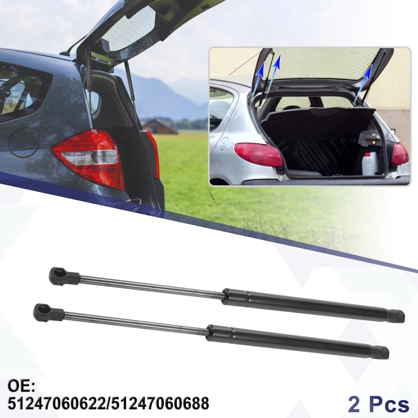 Rear Hatch Lift Support Gas Struts for BMW 1er E81 E87