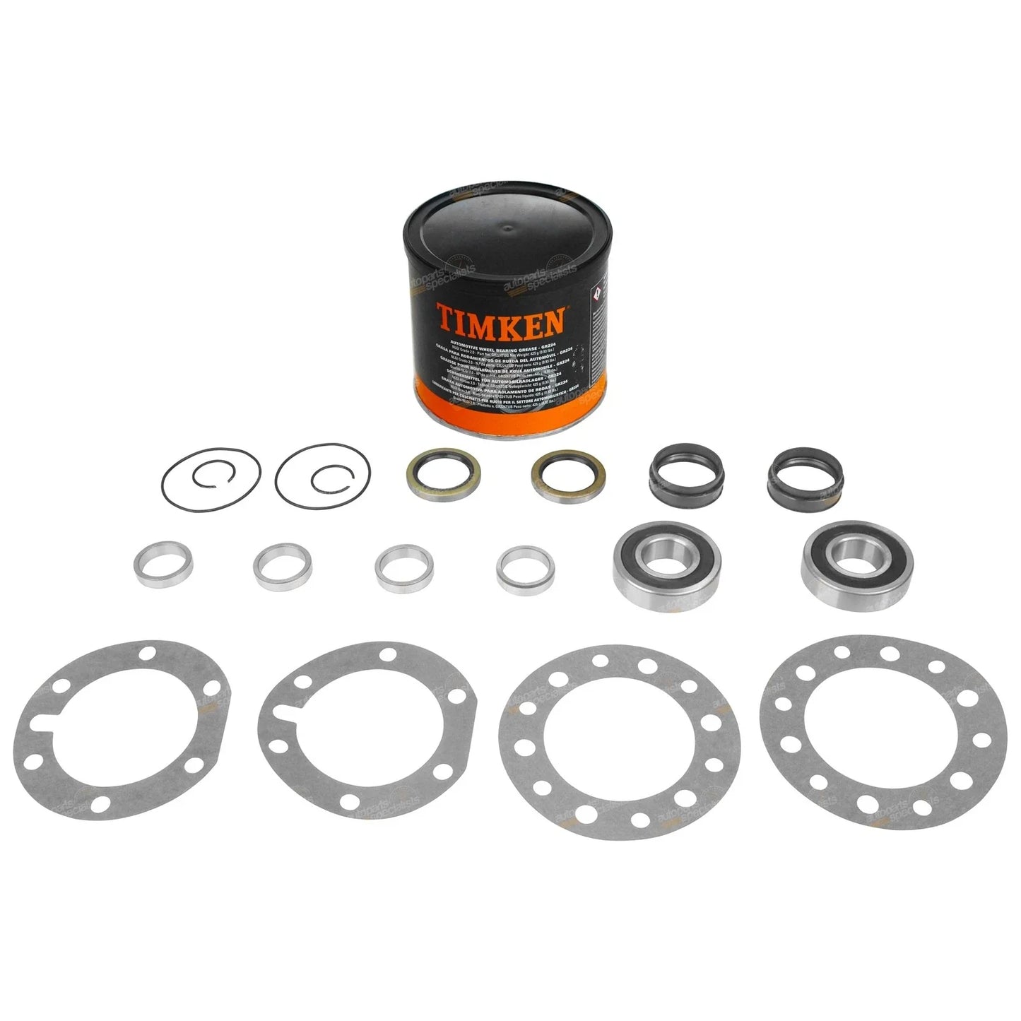 Rear Wheel Bearing Kits + Grease for Hilux 4x4 w/ABS