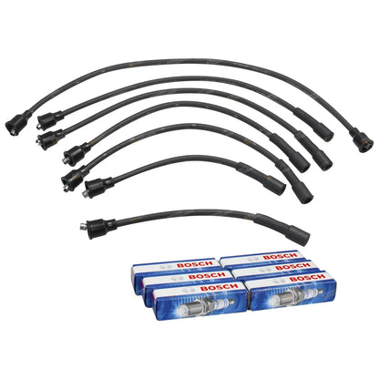 Ignition Leads / 2 x Spark Plugs for Landcruiser FJ62 (1987–1988)