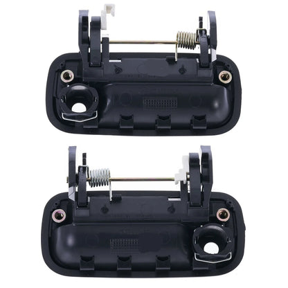 4pc Front & Rear Outer Door Handle Textured Black for Toyota Hilux (1988–1997)