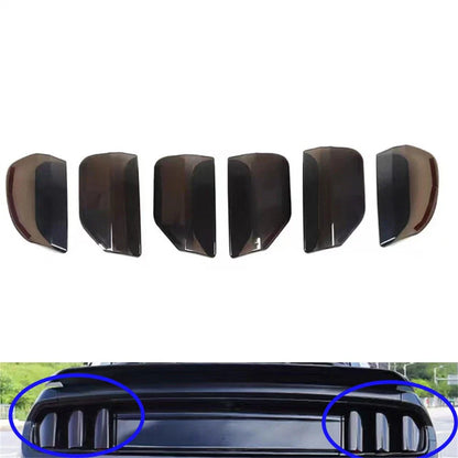 6 x Tail Light Lamp Guard Cover Trim Bezels for Ford Mustang (2015-2017)