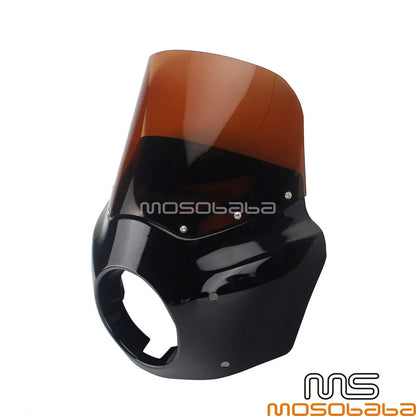 ABS Headlight Fairing w/11'' Smoke Windshield for Harley Street Bob (2018-2020)