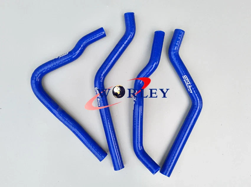 Aluminum Radiator & Silicone Hose for Kawasaki KX125 KZ125 (1990-1991)