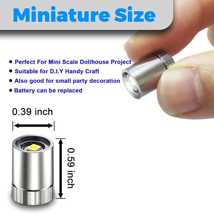10pcs Micro Mini LED Lights for Dollhouses, DIY Crafts