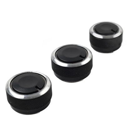 3 x ABS Air Conditioning Knob Switch Decor for VW Polo (2004-2013)