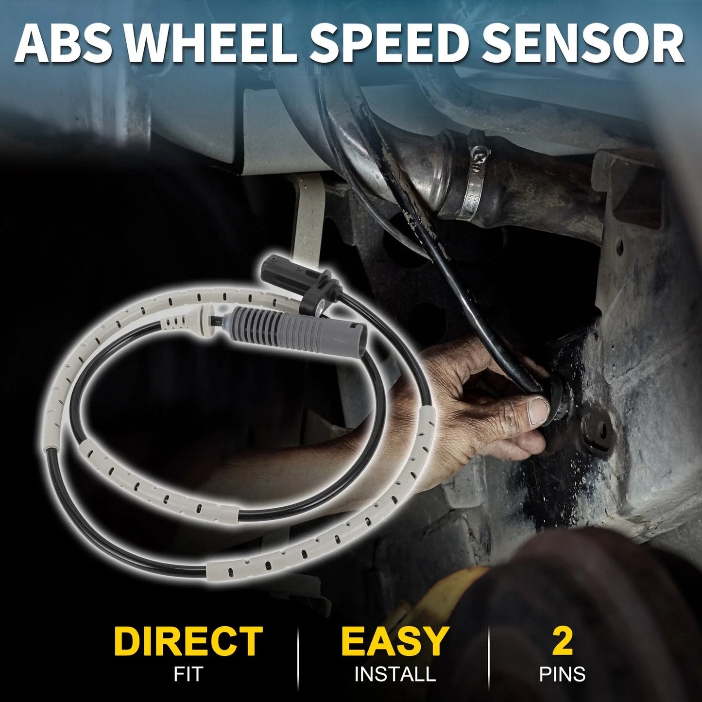 Rear Left or Right ABS Wheel Speed Sensor for BMW 128i (2008-2013)