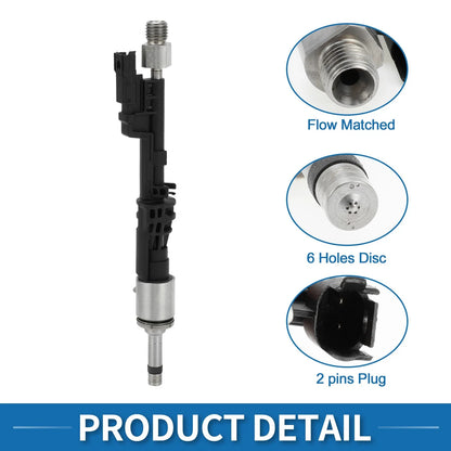 Fuel Injector for BMW E90 335i 3.0 Black 1 Pc (2006-2011)