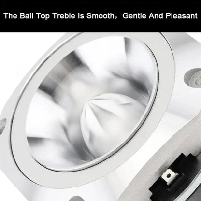 4" Silver Universal Aluminum Tweeter 600W for Car Stereo