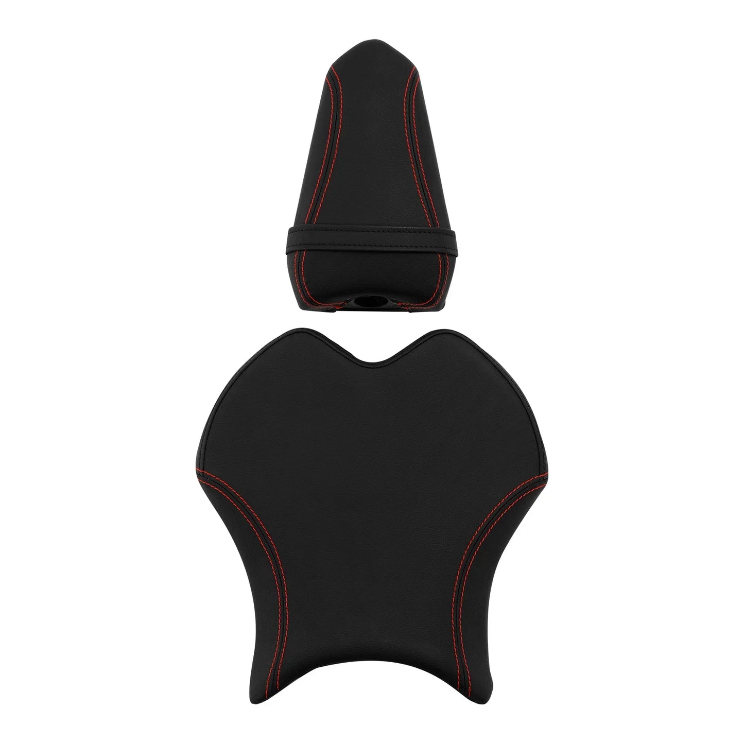 Black Red Driver & Passenger Seats for Yamaha YZF R6 (2017-2022)
