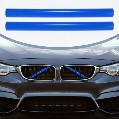 Blue Front Grille Insert Stripes Grill Trims Clips for BMW X3 (2011-2018)