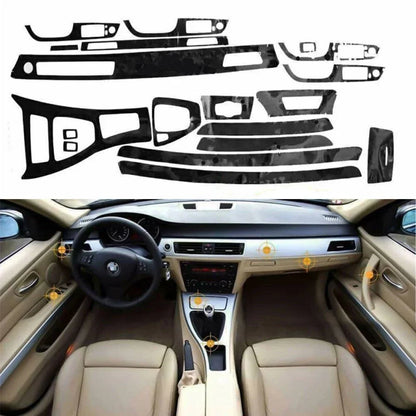Wrap Trim /1 Set/ Car Interior Decal Stickers Gloss Black