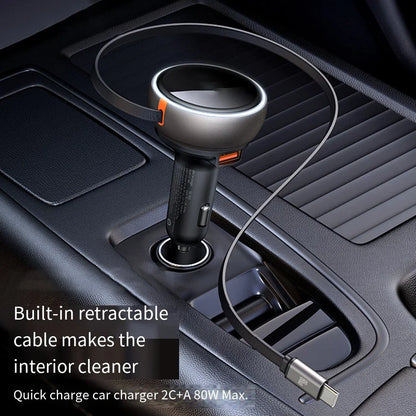 Car Charger Set with Dual Cables for Efficient Power Delivery